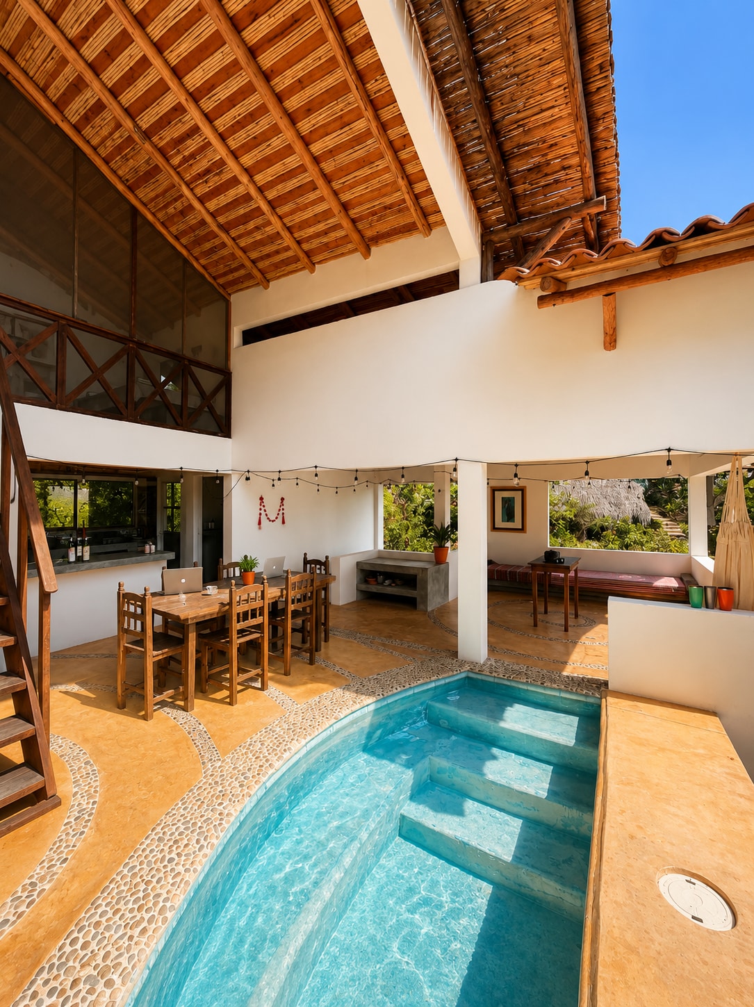 Casa con piscina y acceso a playa San Agustinillo